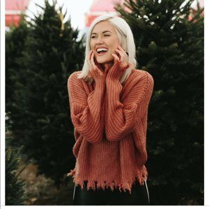 Orange Vestique “Remember This” Sweater